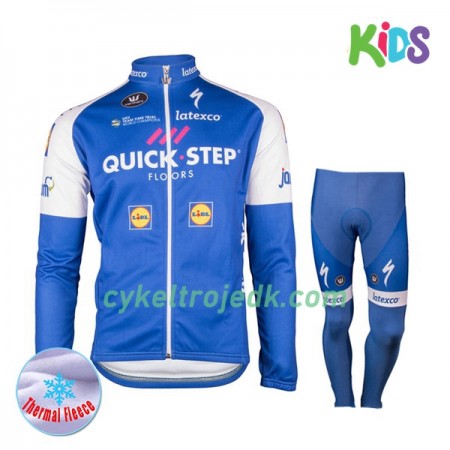 Cykeltøj Langærmet Vinter + Cykelbuks Lang Børn 2017 Quick-Step Floors N001